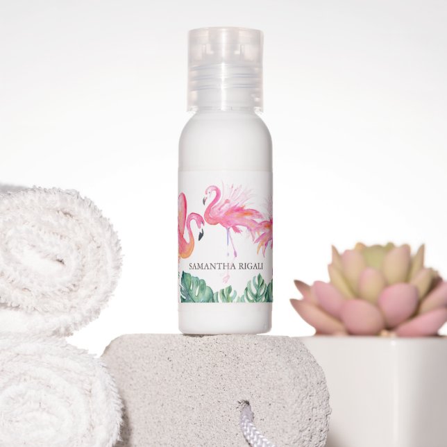 Tropical Pink Flamingo Hand Sanitizers (Insitu)