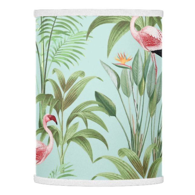 Tropical Pink Flamingo Lamp Shade (Left)