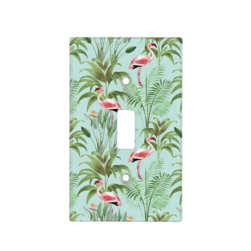 Tropical Pink Flamingo Light Switch Cover