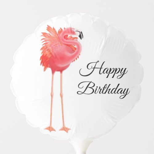 Tropical Pink Flamingo Party Balloon