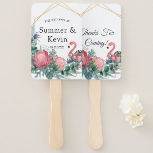 Hand Fans For Home and Wedding Decor - L' Essenziale  Wedding fans,  Tropical wedding, Wedding decorations