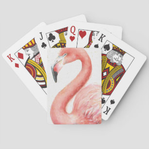 Tropical   Pink Flamingo Poker Cards