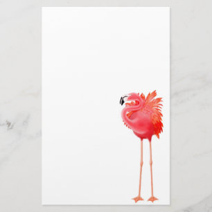 Tropical Pink Flamingo Stationery
