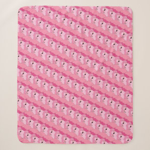 Tropical Pink Flamingo Throw Blanket Home Decor