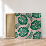 Tropical Pink & Green Palm Leaves Seamless Pattern Canvas Print<br><div class="desc">The Tropical Pink & Green Palm Leaves Seamless Pattern is a vibrant and lively design featuring an assortment of pink and green palm leaves arranged in a repeating pattern. The pattern has a seamless layout, meaning that the edges of the design blend together seamlessly to create a continuous and uninterrupted...</div>