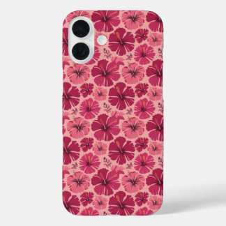 Tropical Pink Hibiscus Delight iPhone 16 Plus Case