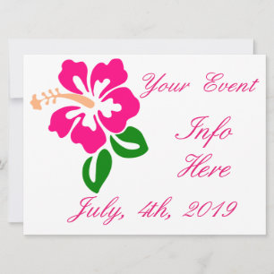 Tropical Pink Hibiscus Flower Thunder_Cove
