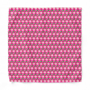 Tropical Pink Hibiscus Flower Thunder_Cove Bandana
