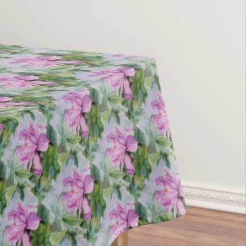 TROPICAL PINK ORCHID TABLECLOTH