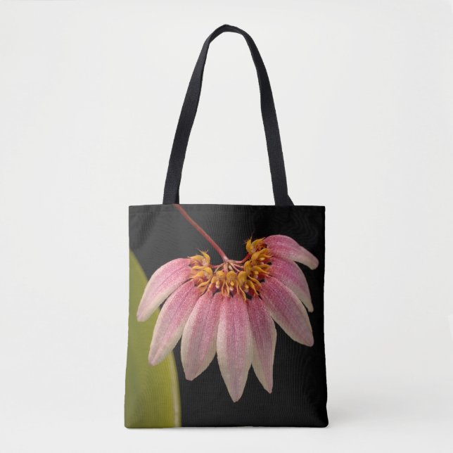 Tropical Pink Orchid Tote Bag (Front)