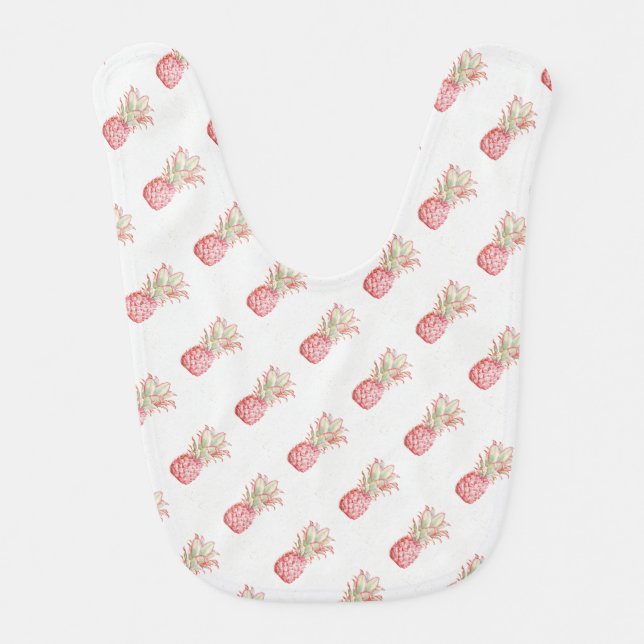 Tropical | Pink Pineapple Bib (Front)