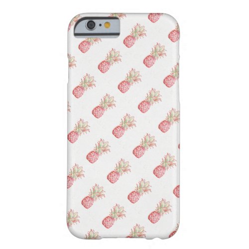 Tropical  Pink Pineapple Barely There iPhone 6 Case