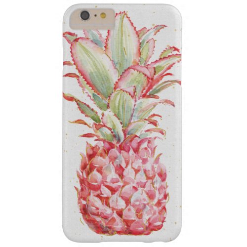 Tropical  Pink Pineapple Barely There iPhone 6 Plus Case