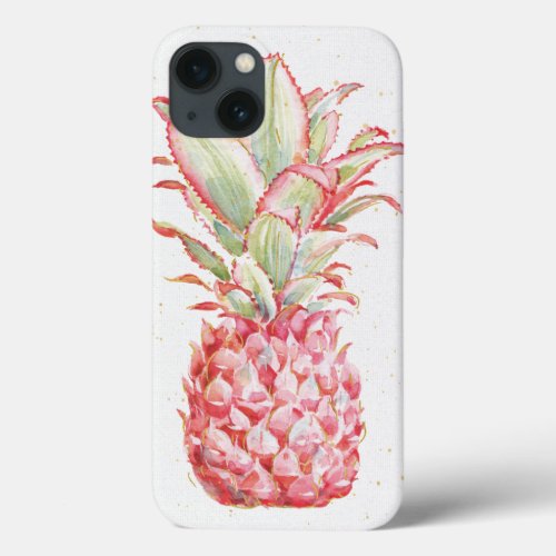 Tropical  Pink Pineapple iPhone 13 Case