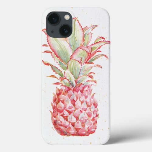 Tropical  Pink Pineapple iPhone 13 Case