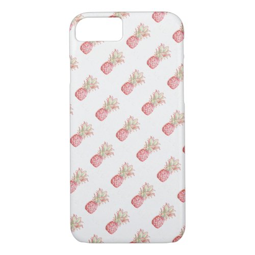 Tropical  Pink Pineapple iPhone 87 Case