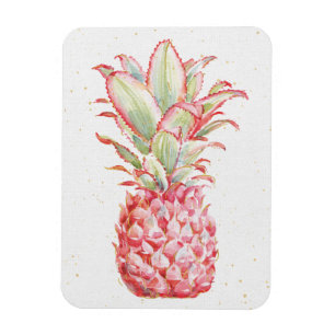 Tropical Pink Pineapple Magnet
