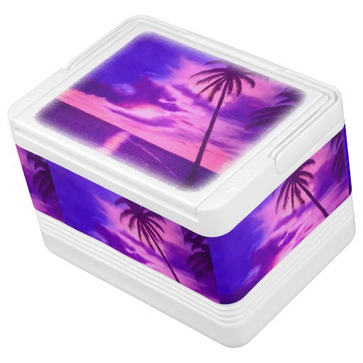 Tropical Pink Sunset Igloo Cooler | Zazzle