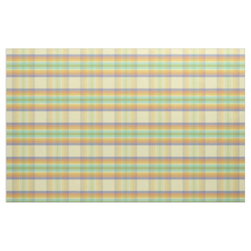 Tropical Plaid HTS Fabric