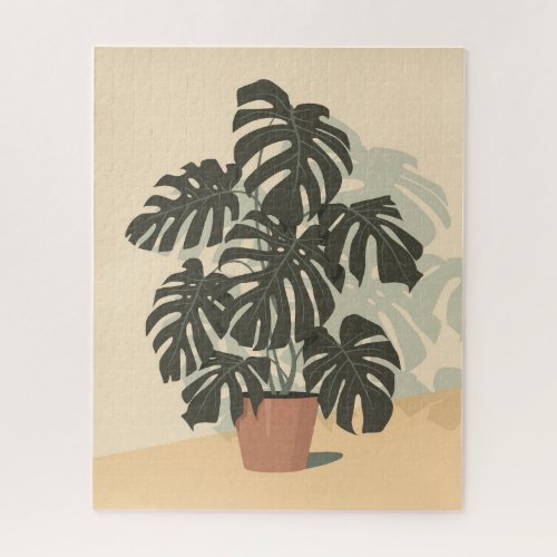 Tropical Plant Monstera Jigsaw Puzzle