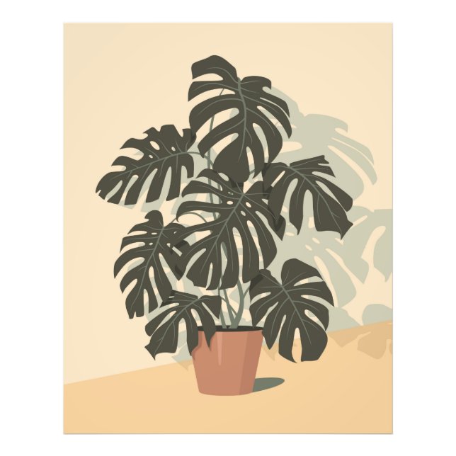 Tropical Plant. Monstera Photo Print (Front)