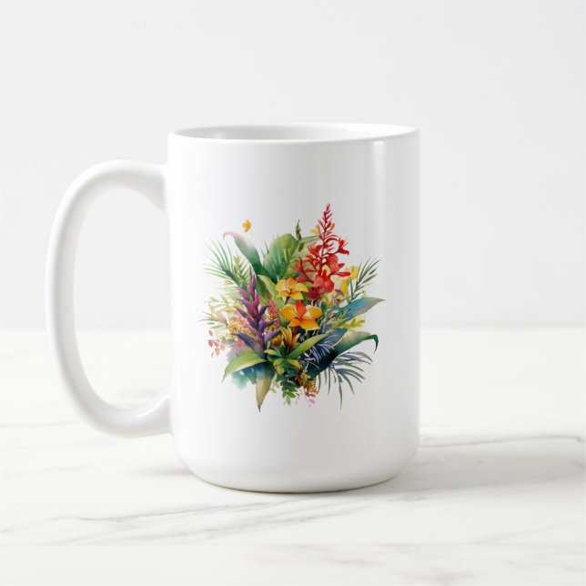Tropical Plant Mug (Left)