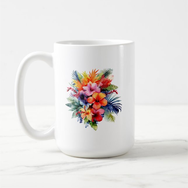 Tropical Plant Mug (Left)