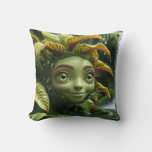 Tropical Plant Pillow (Front)