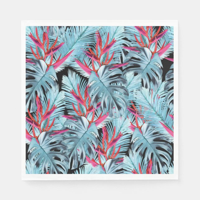 Tropical plants 1 napkins (Front)