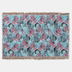 Tropical plants 1 . throw blanket