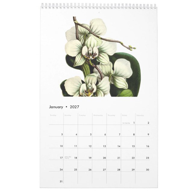 Tropical Plants 2015 Calendar (Jan 2027)
