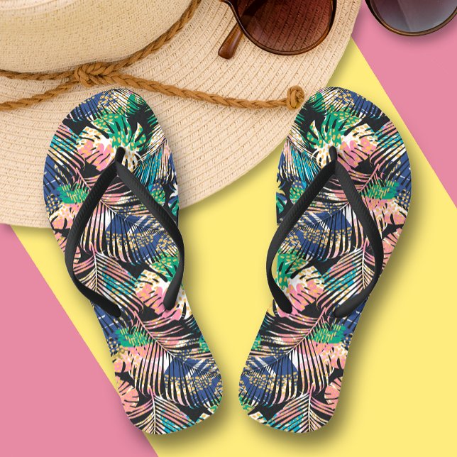 Tropical Plants Flip Flops (Tropical Plants Flip Flops)