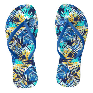 Tropical Plants Flip Flops