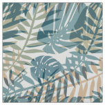 Tropical plants, jungle, tropics , beige ,leaves fabric