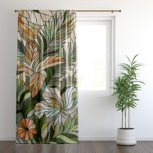 Tropical plants Mosaic Digital Art