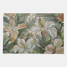 Tropical plants Mosaic Digital Art