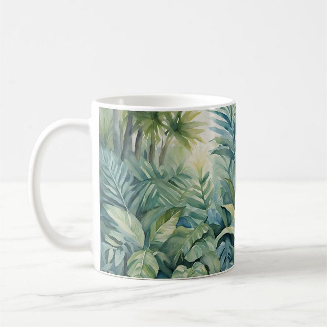 Tropical Plants Palm Trees  Coffee Mug (Left)
