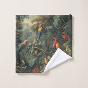 Tropical Plumage and Pineapple Grove Luxe Botany Bath Towel Set