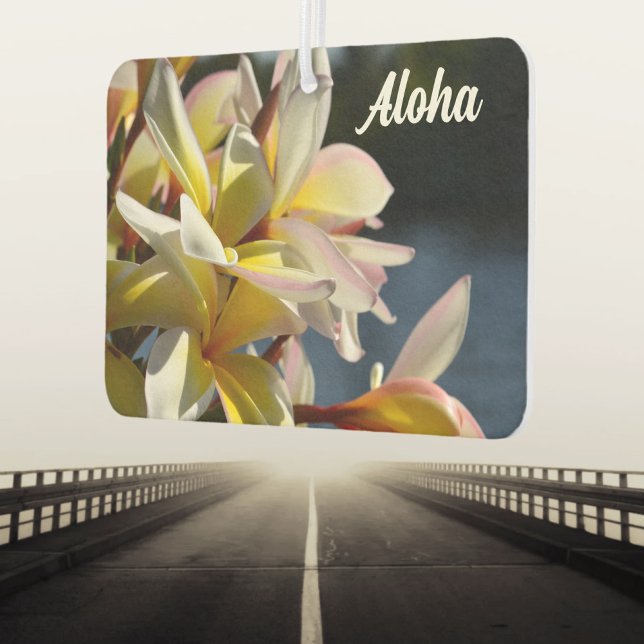 Tropical Plumeria Frangipani Flowers Floral Aloha Air Freshener (Creator Uploaded)