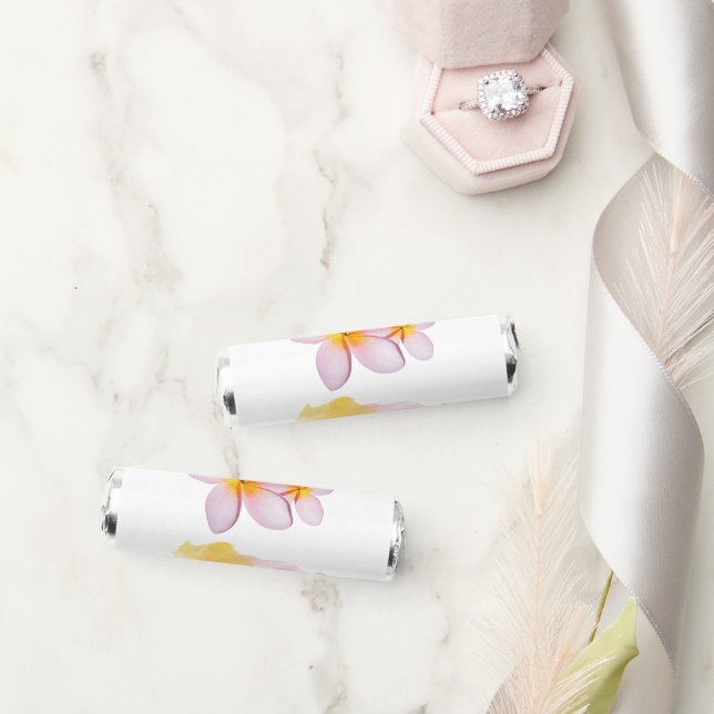 Tropical Plumeria Frangipani Wedding  Breath Savers® Mints (Wedding)
