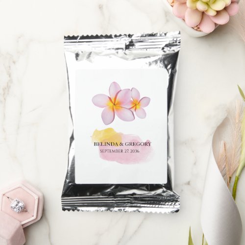 Tropical Plumeria Frangipani Wedding  Coffee Drink Mix