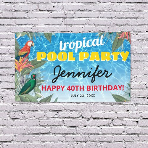 Tropical Pool Birthday Party