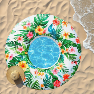 Tropical Pool Float Beach Towel