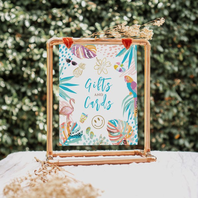 Tropical Pool Theme Gifts Sign (Creator Uploaded)