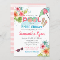 Tropical Poolside Summer Bridal Shower