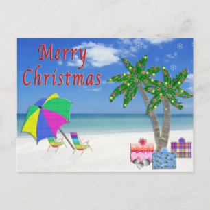 Tropical Postcards Christmas Beach Cards