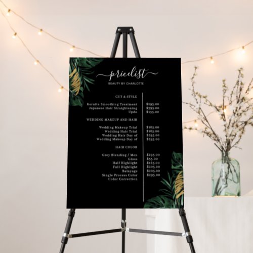 Tropical  price list  foam board