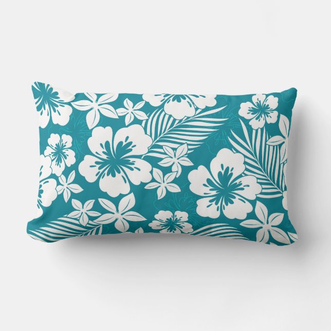 Tropical Print Accent Pillow (Front)