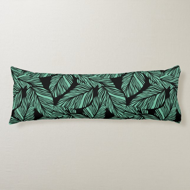 Tropical Print Body Pillow (Front)