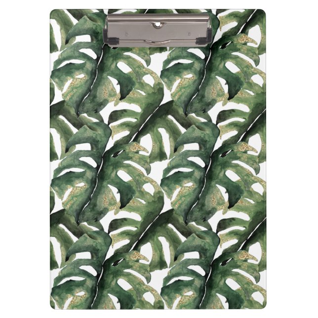 Tropical print in watercolor clipboard (Front)